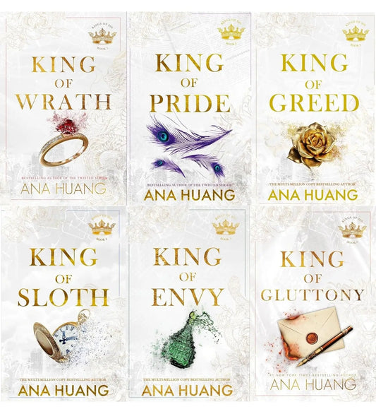 Ana Huang Twisted and Kings of Sin Series 6 Books Collection Set Box Set