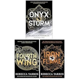 The Empyrean Series Collection 3 Books Set By Rebecca Yarros (Fourth Wing, Iron Flame & Onyx Storm) book cover