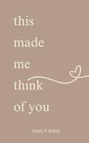This Made Me Think Of You book cover