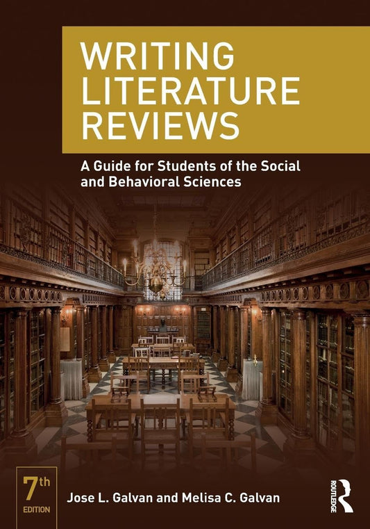 Writing Literature Reviews: A Guide for Students of the Social and Behavioral Sciences book cover